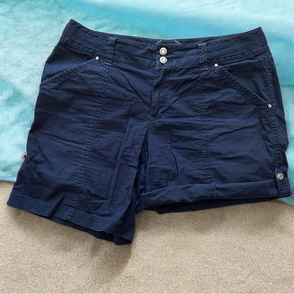 INC International Concepts Pants - INC International Concepts Blue Bermuda Shorts Casual Style